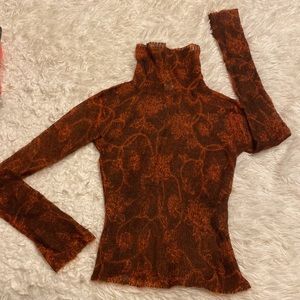 Free people see-through women’s turtle neck sweater NEW size small